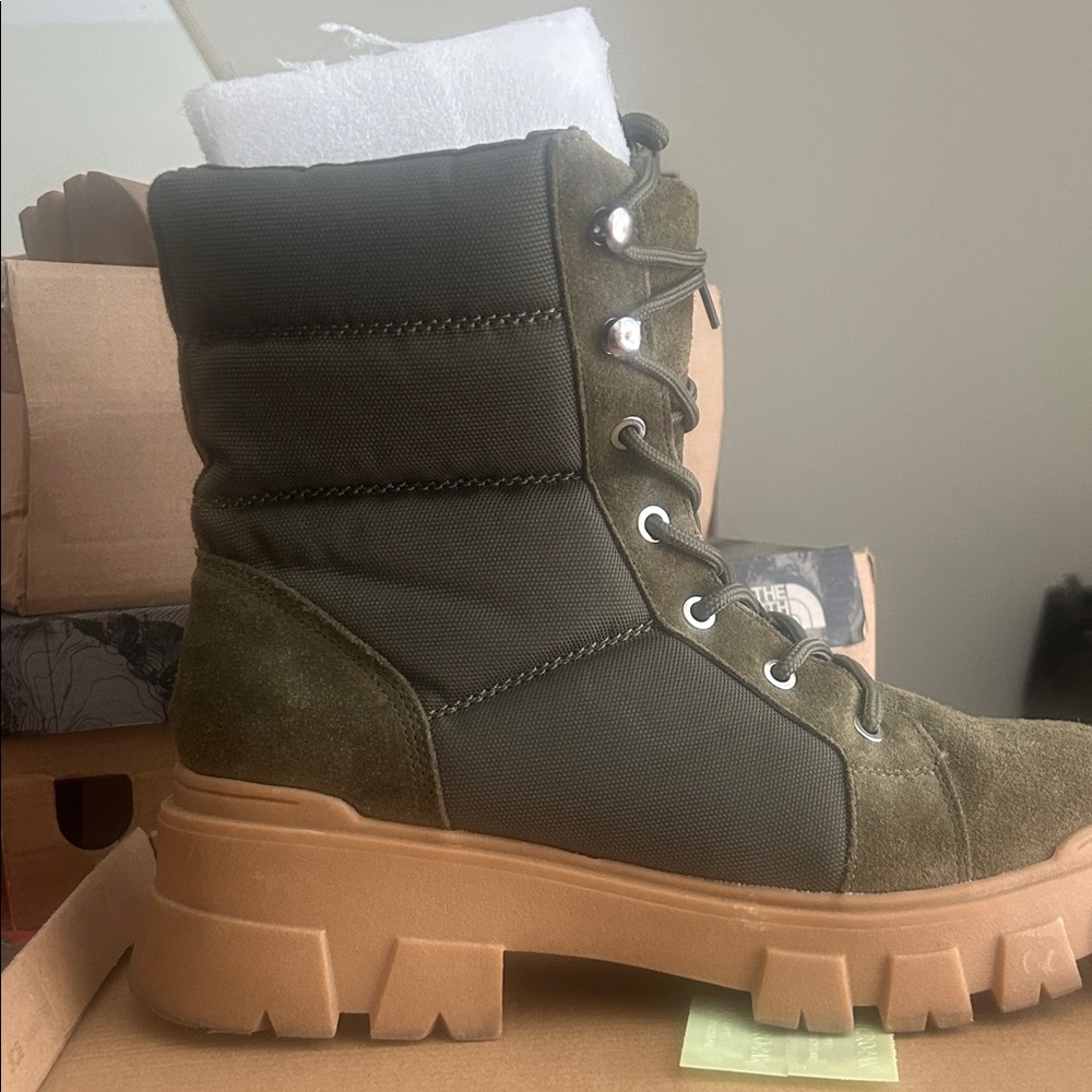 Steve Madden Khaki Combat Boots